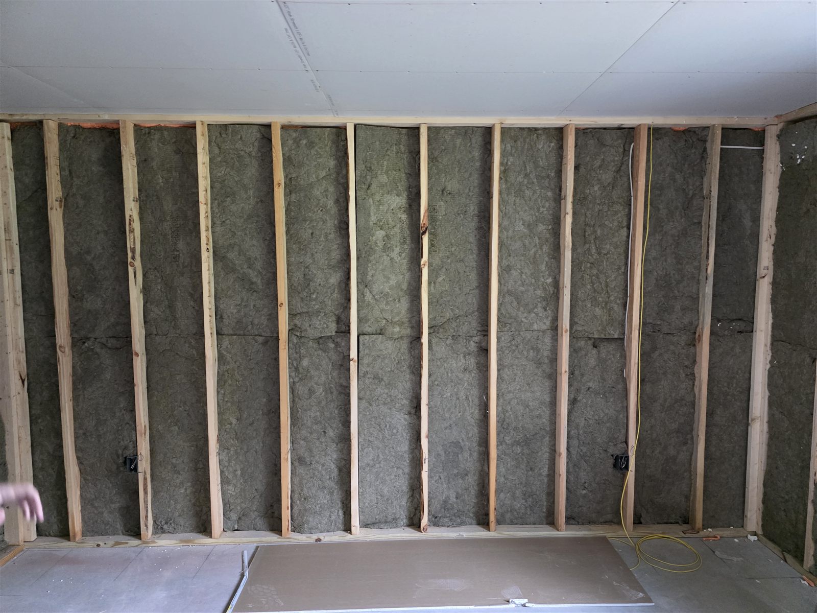 Wall insulation installed between studs before drywall, Tampa Bay, FL
